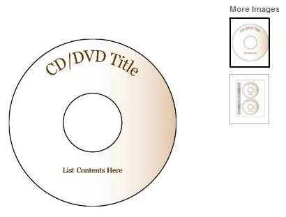 free printable cd template